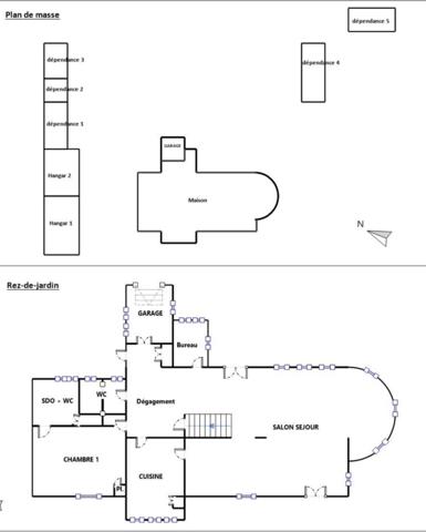 Maison à SAINT-BRICE-EN-COGLES, 35460 - 7 pièces 223m²