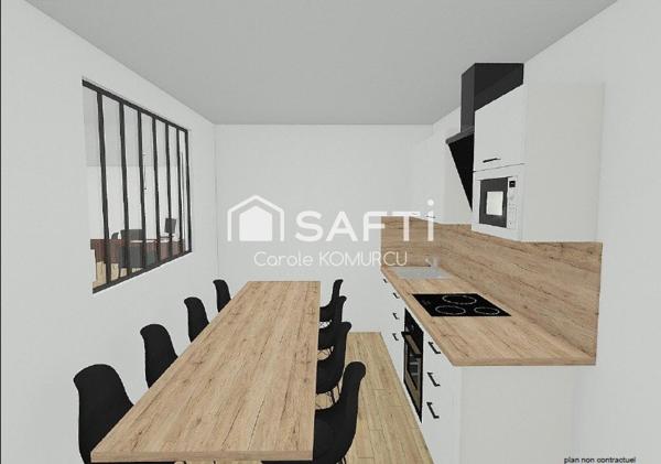 Bureau, plateau 184m²  PMR  avec ascenseur à ACHERS