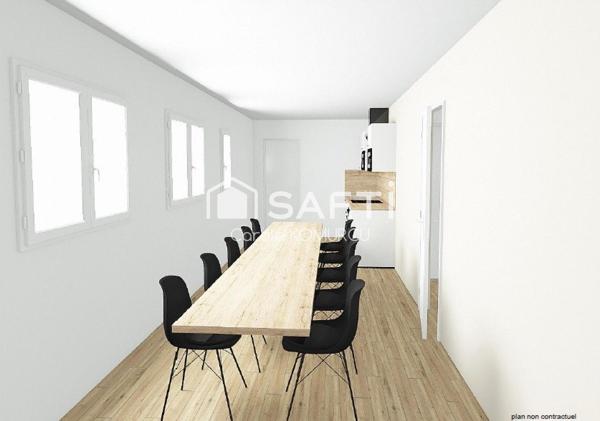 Bureau, plateau 184m²  PMR  avec ascenseur à ACHERS