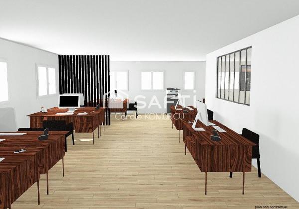 Bureau, plateau 184m²  PMR  avec ascenseur à ACHERS