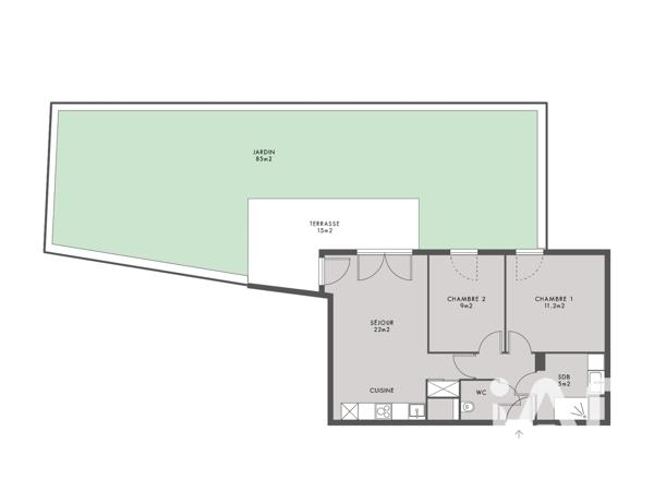 Appartement à vendre 3 pièces 53 m² Montigny-lès-Cormeilles