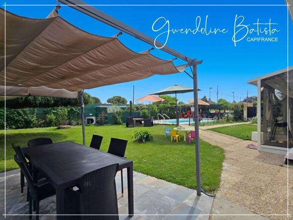 Maison Plain-pied 134m² - 4 chambres - Terrain 1140m² avec piscine - PINEUILH (33)