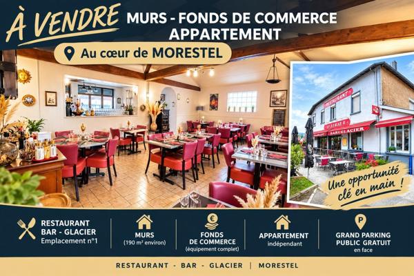 MORESTEL Centre – MURS + FONDS + LOGEMENT – BAR/RESTAURANT