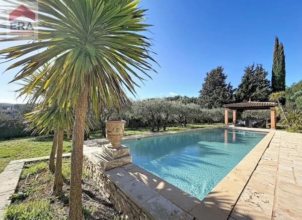 Charmante Bastide Provençale à Fuveau : 5 chambres 4000m² jardin piscine  calme absolu