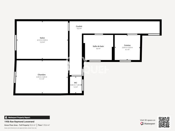 APPARTEMENT À VENDRE DE 2 PIÈCES DE 44,09 M²