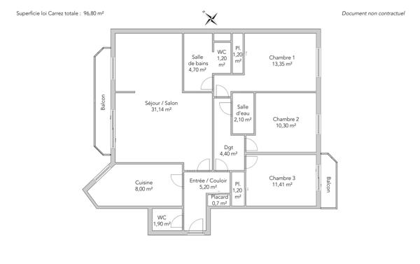 Appartement Levallois-Perret - PONT DE LEVALLOIS