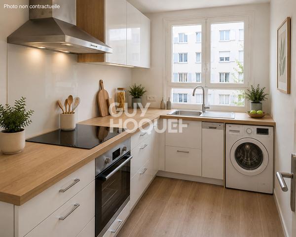 Antony - 2 pièces 41 m² entièrement rénové, résidence sécurisée + cave