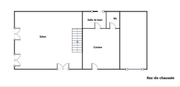 Maison de village de 110 m² avec garage.