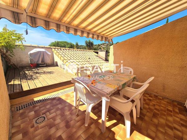 A RENOVER MAZET 2 pièces de 35m2 avec terrasse,  jardinet et parking dans un quartier résidentiel au calme, vue dégagée, proche plages et commerces à Bormes les mimosas