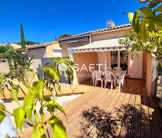 A RENOVER MAZET 2 pièces de 35m2 avec terrasse,  jardinet et parking dans un quartier résidentiel au calme, vue dégagée, proche plages et commerces à Bormes les mimosas