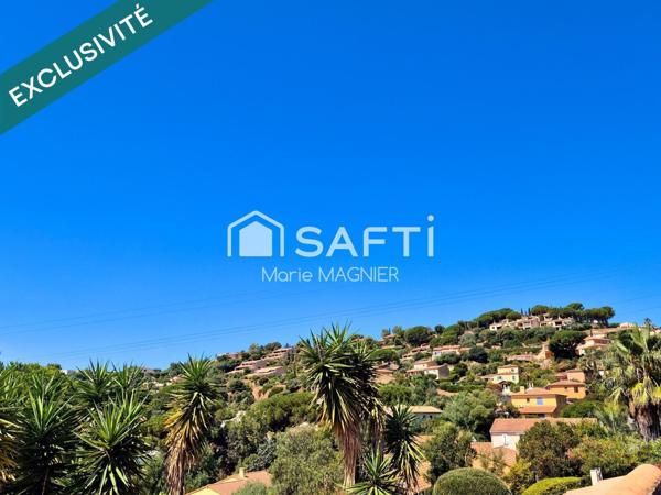 A RENOVER MAZET 2 pièces de 35m2 avec terrasse,  jardinet et parking dans un quartier résidentiel au calme, vue dégagée, proche plages et commerces à Bormes les mimosas