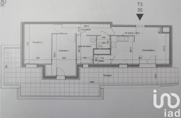 Appartement à vendre 3 pièces 61 m² Saint-Priest