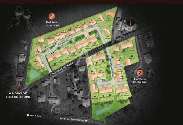 Terrain Brem Sur Mer 559 m2