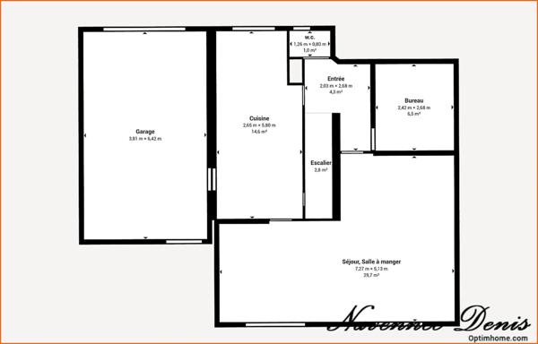 Maison familiale au calme à Caumont - 3 chambres et un bureau