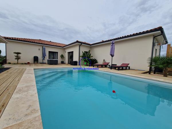 Villa 4 chambres, garage, piscine et pool house