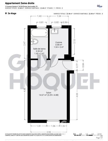 Studio Étretat centre, à 300 m de la mer