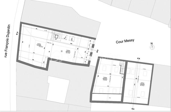 Immeuble mixte de 658 m²