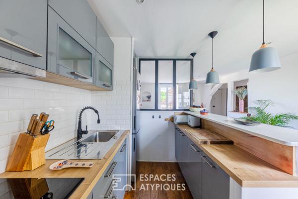 Cosy duplex en dernier étage avec vue sur Seine
