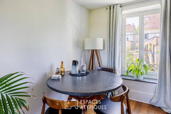Cosy duplex en dernier étage avec vue sur Seine
