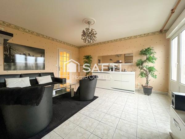 COULAINES – SUPERBE T4 LUMINEUX DE 95 m² AVEC GARAGE & CAVE