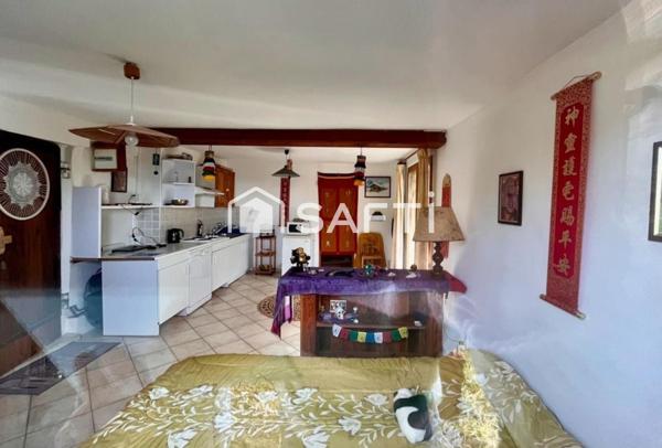 Grande bâtisse de village, vue lac et montagnes, fort potentiel, calme absolu