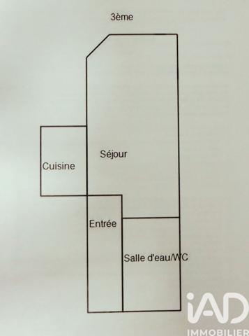 Studio à vendre 25,31 m² Pontoise