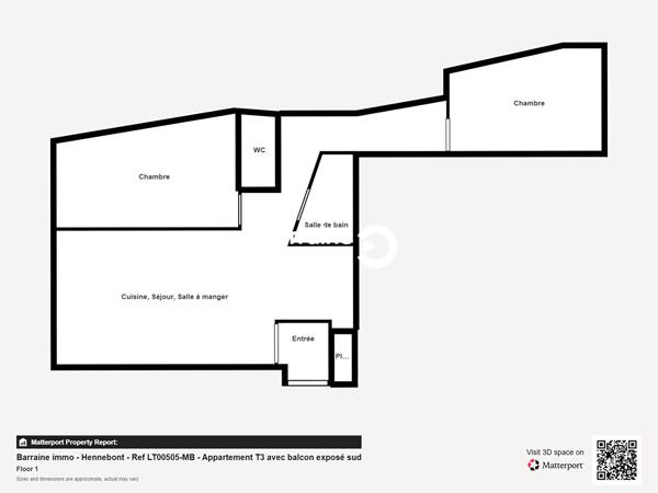 Vente appartement à Hennebont, 3 pièces 62m²