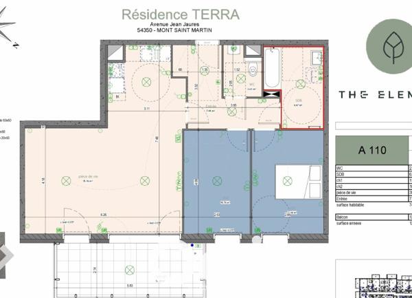 Appartement à vendre    3 pièces •  Mont-Saint-Martin