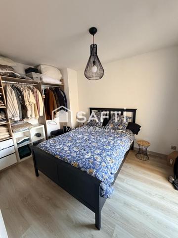 T2 calme, lumineux, balcon, fibre proche tram bus