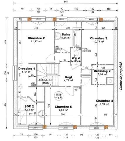 Maison neuve à vendre 7 pièces /133m habitable + Sous sol de 90m / EAUBONNE(95600)