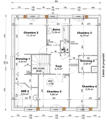 Maison neuve à vendre 8 pièces /133m habitable + Sous sol de 90m / EAUBONNE(95600)