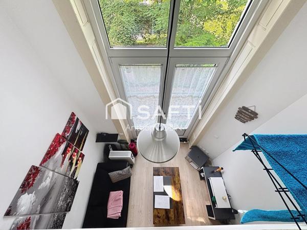 Appartement t1, place de parking, cave, un extérieur