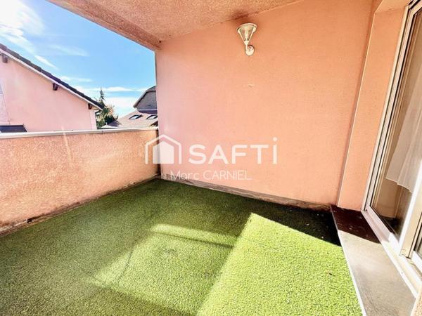 Appart. lumineux 2pièces 55m2, terrasse, 2 parking