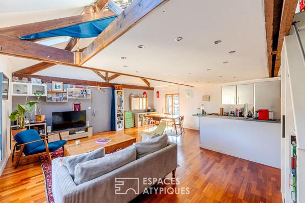 En exclusivité, duplex de charme à mi-chemin entre le centre ville et les Bords de Seine