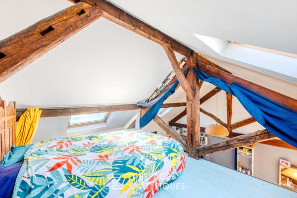 En exclusivité, duplex de charme à mi-chemin entre le centre ville et les Bords de Seine