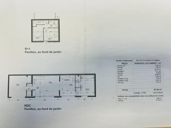 Ensemble immobilier d'environ 88 m²