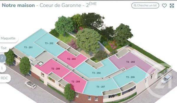 Appartement T2 à vendre  2 pièces - 36 m 2   AUTERIVE  - 31