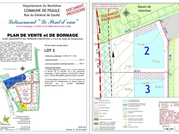 Terrain - Vendu - 545 m² - PEAULE | The Door Man