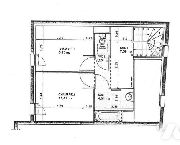 NANTES Bottière Chesnaie - Maison-appartement en duplex - 2 chambres - jardin privatif