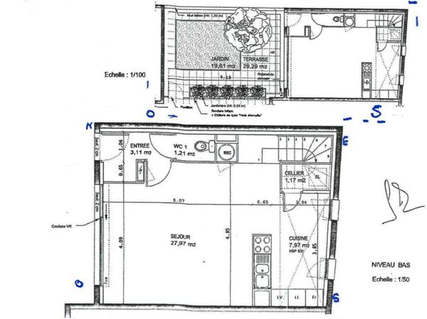 NANTES Bottière Chesnaie - Maison-appartement en duplex - 2 chambres - jardin privatif