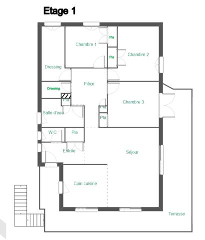 Millau (12100) APPARTEMENT F4 DE 98 M² AVEC GARAGE ET JARDIN PRIVATIF