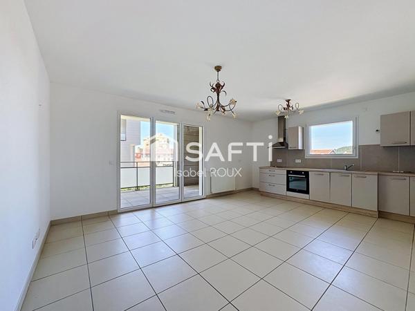 T2, 52m² avec terrasse, garage, quartier Folatière