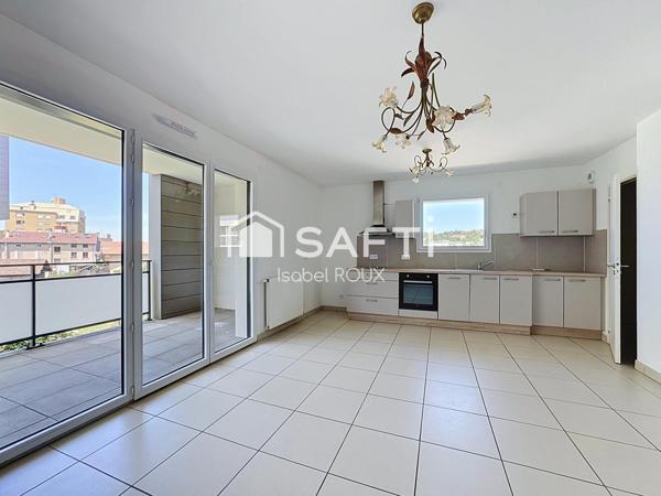 T2, 52m² avec terrasse, garage, quartier Folatière