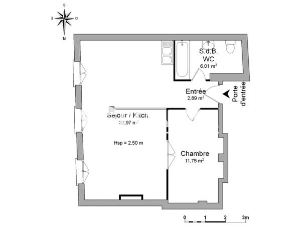 Location Appartement 2 pièces 53.62 m² - 6 RUE DU PETIT SAINT JEAN Montpellier 34000