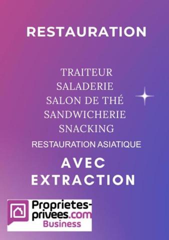 75010 PARIS : RESTAURANT - GROSSE EXTRACTION - 46 COUVERTS - EMPLACEMENT 1 BIS - FORT PASSAGE