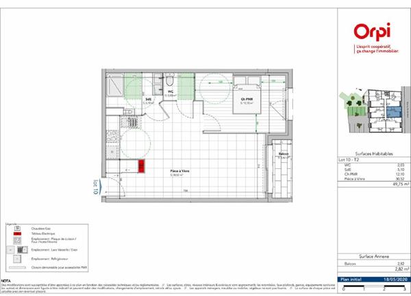 Appartement à vendre    2 pièces •  Vaux-le-Pénil