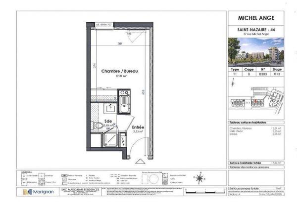 Appartement 1 pièce - 44600 Saint-Nazaire