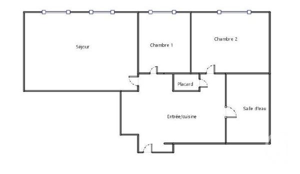 Appartement F3 à vendre  3 pièces - 52,63 m2 PARIS - 75018