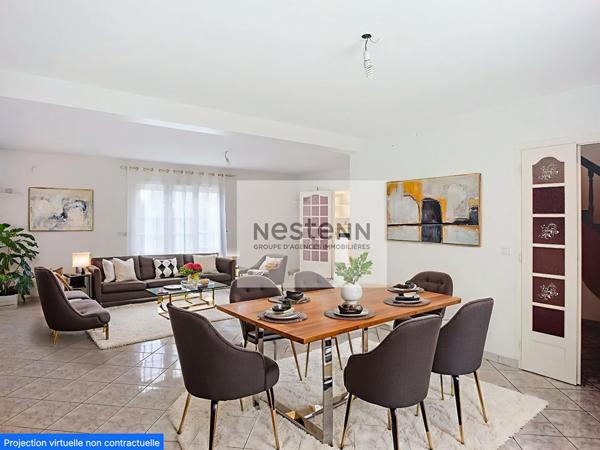 A Vendre - Maison Leuville Sur Orge 153 m² environ - 7 pièces - 5 chambres - Terrain 558 m² - Jardin - Terrasse - Proche N20 _ N104 , Commerces