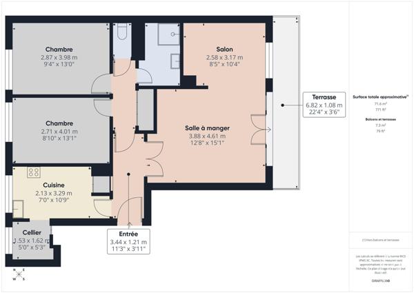 Appartement T4 à vendre  4 pièces - 72,04 m2 BOULOGNE BILLANCOURT - 92